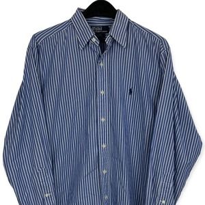 Polo by Ralph Lauren Blue Striped Casual Button Down Shirt